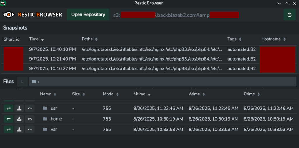 restic-browser